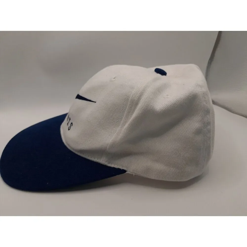 Nike Tennis Snapback White & Blue Hat 90s Preppy Sport